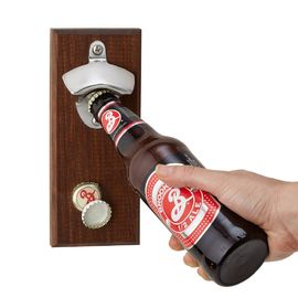 Tipo permanente tamanho pequeno magnético do abridor de garrafa da cerveja do metal do coletor do tampão